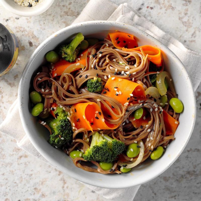 Edamame Noodle Stir-Fry