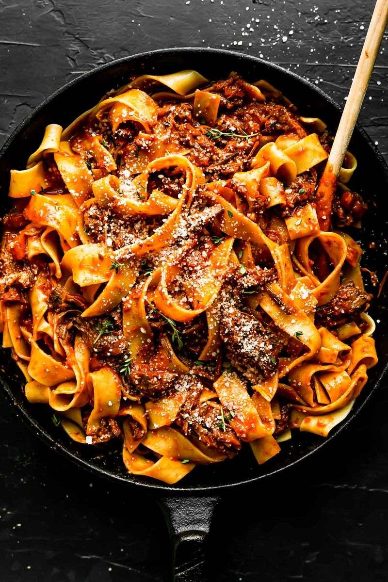 Beef Ragu Over Pappardelle