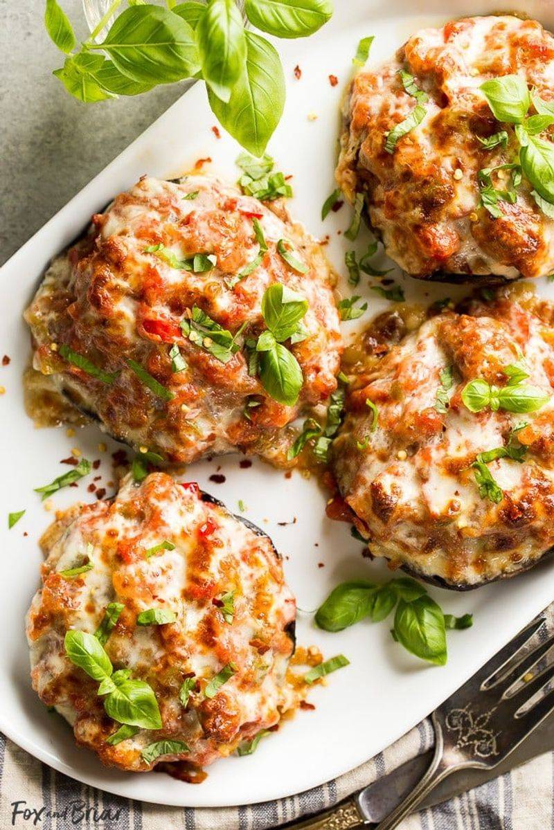 Sausage-Stuffed Portobello Mushrooms