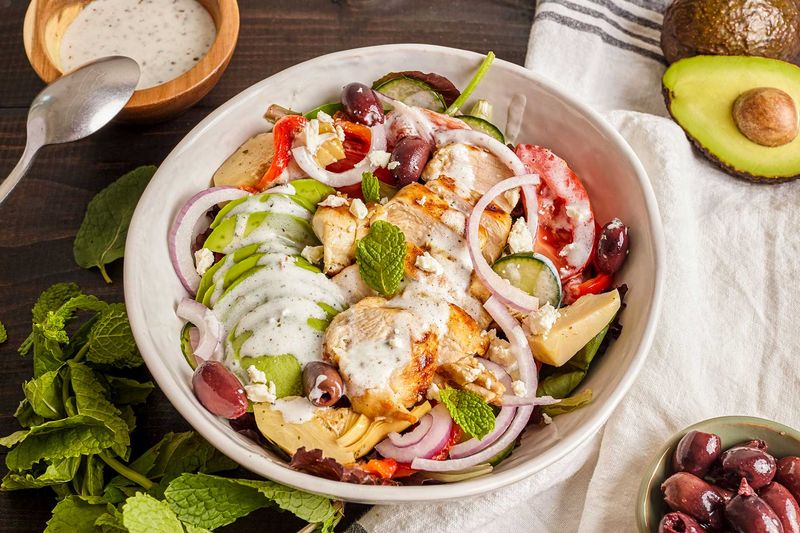 Mediterranean Yogurt Chicken Salad