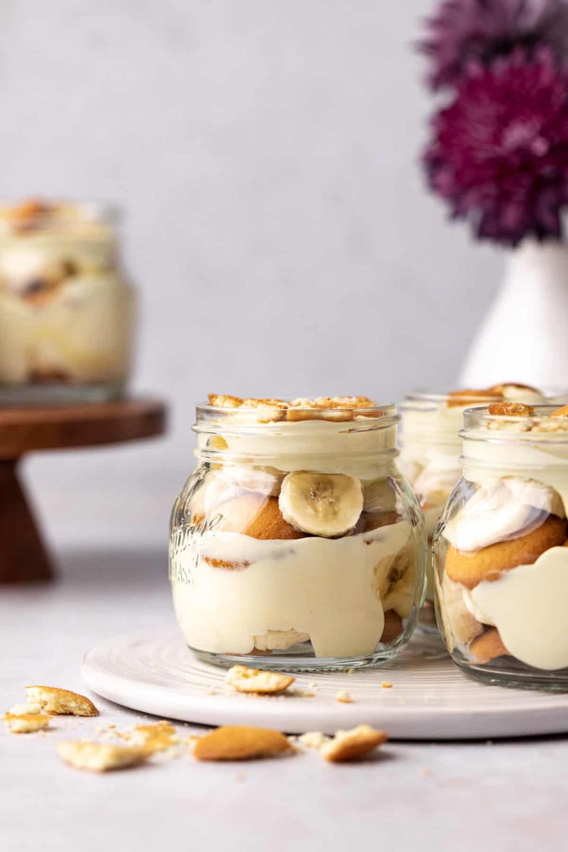 Mason Jar Banana Pudding