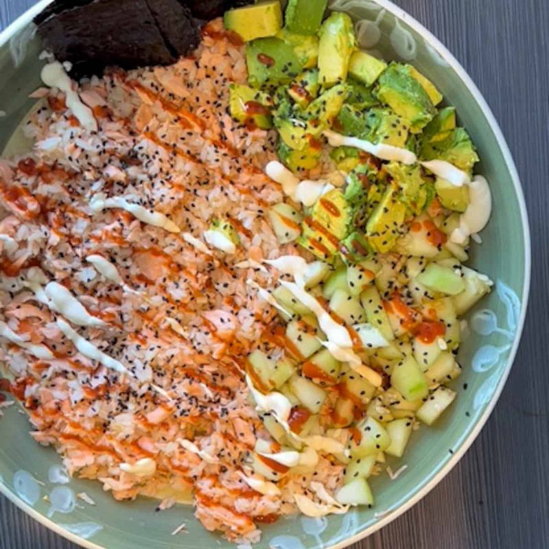 Lightning-Speed Salmon Rice Bowl