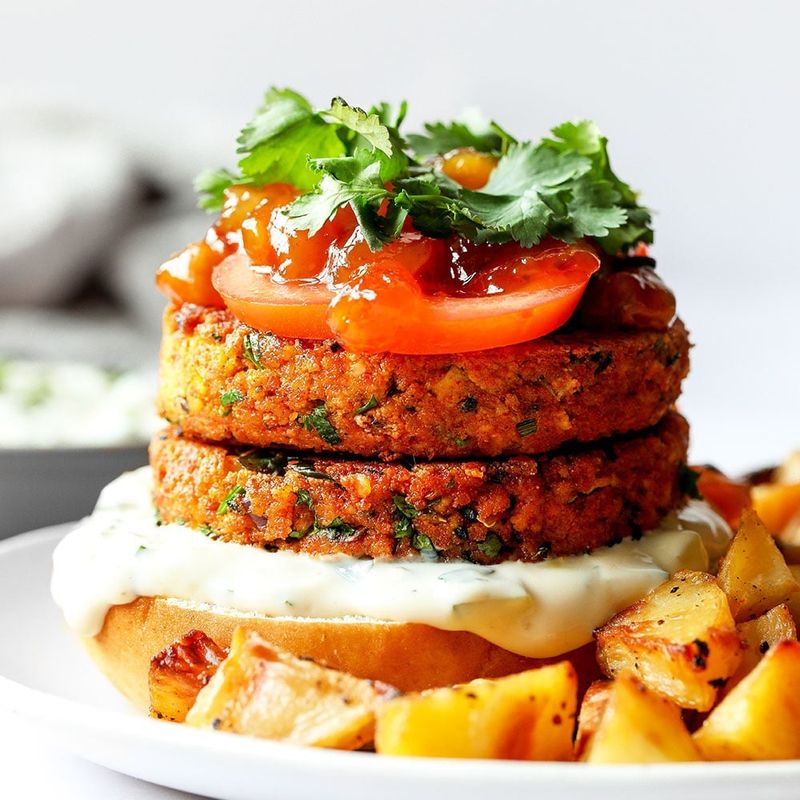Curried Carrot And Peanut Patties