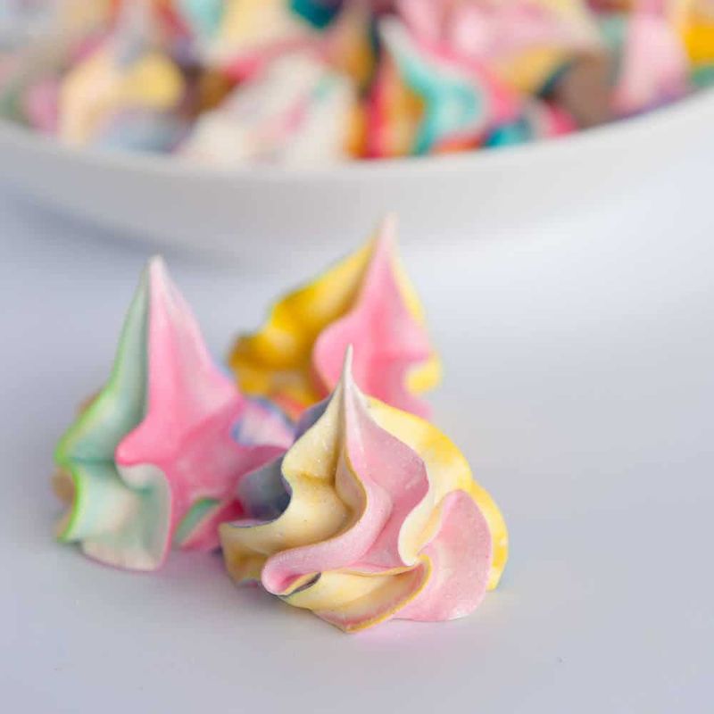 Tie-Dye Meringue Kisses