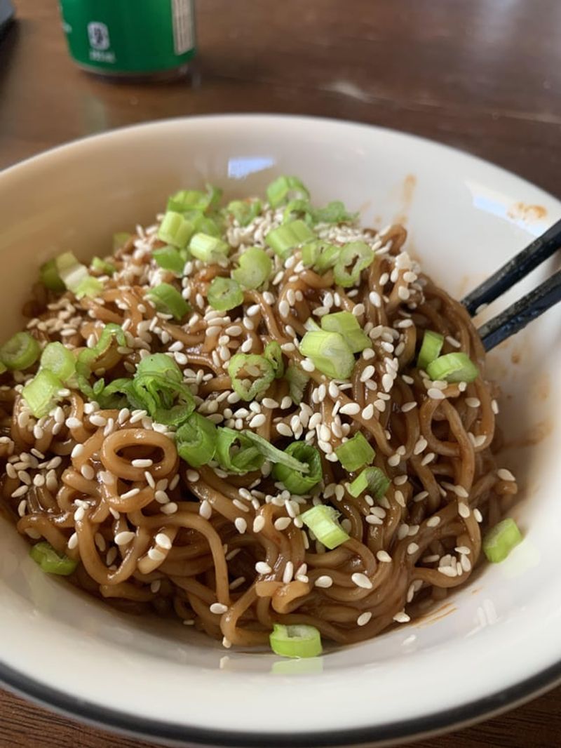 Top With Scallions And Toasted Sesame Seeds