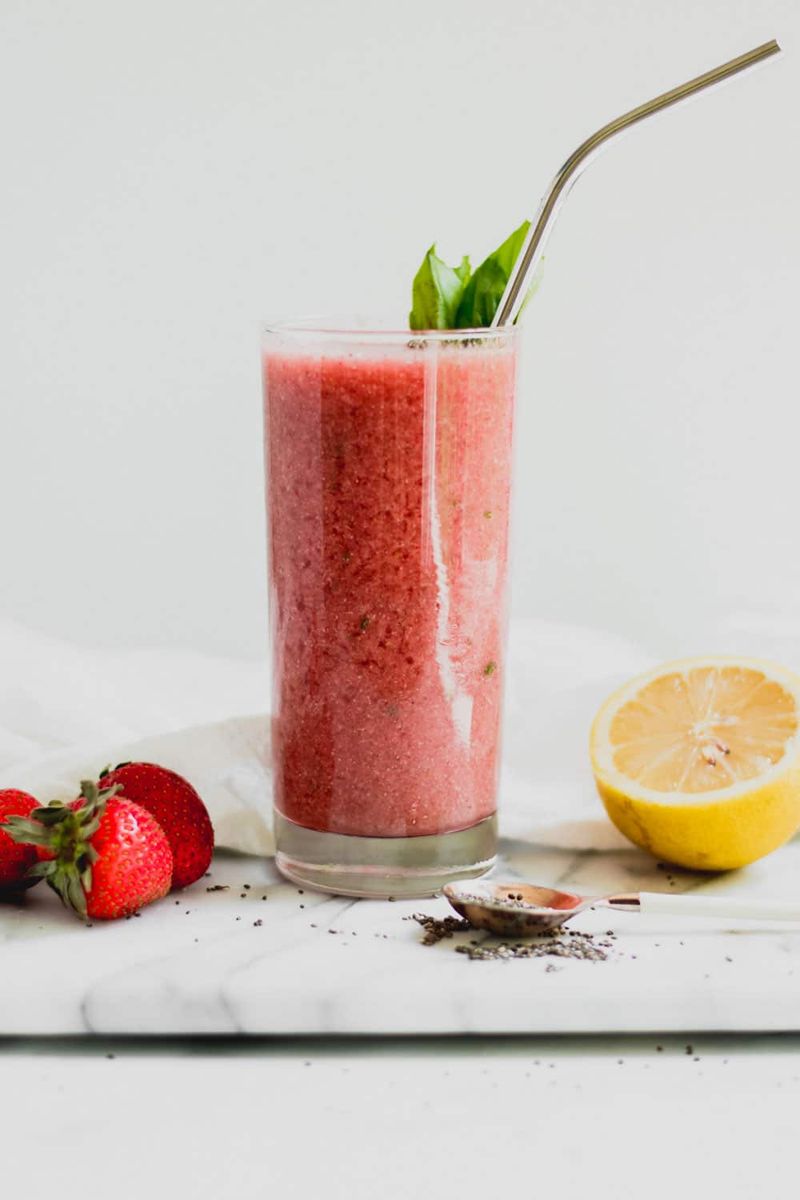 Strawberry Basil Summer Slurp