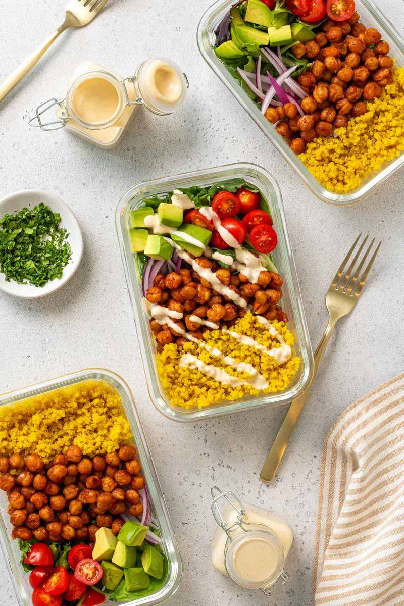 Golden Turmeric Rice Bowls
