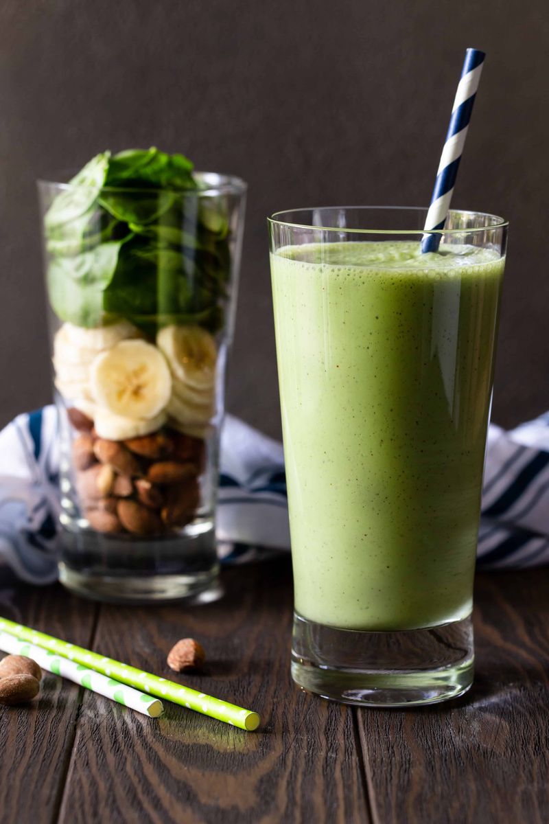 Smoothie With Protein And Greens