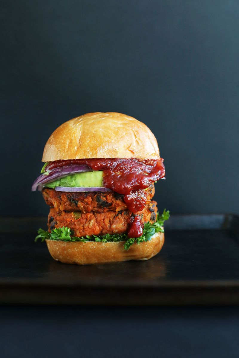 Sweet Potato Black Bean Burgers