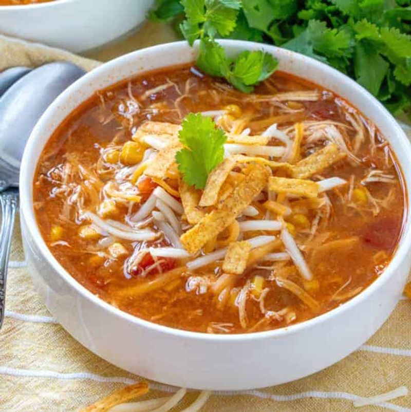 Slow Cooker Chicken Tortilla Soup