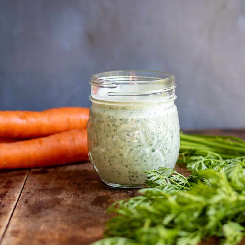 Tangy Carrot Top Salad Dressing