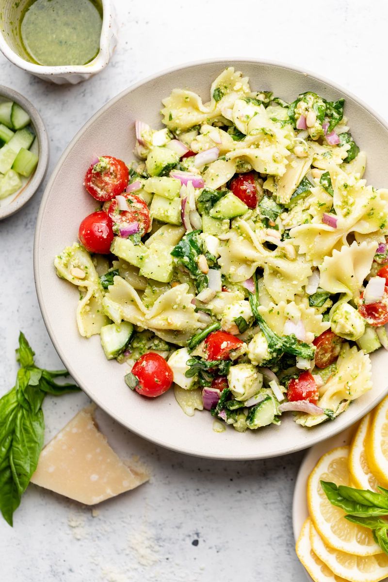 Avocado & Artichoke Pasta Salad