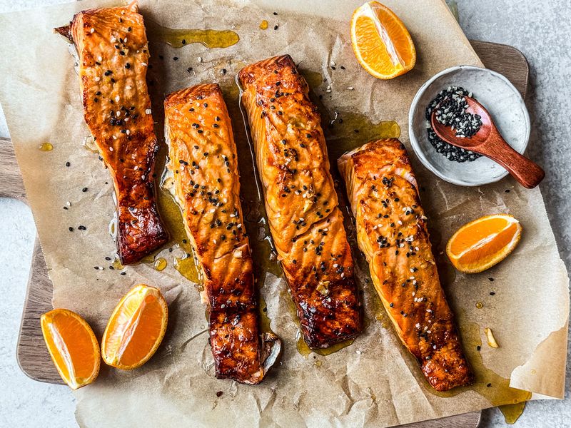Tangerine Glazed Salmon
