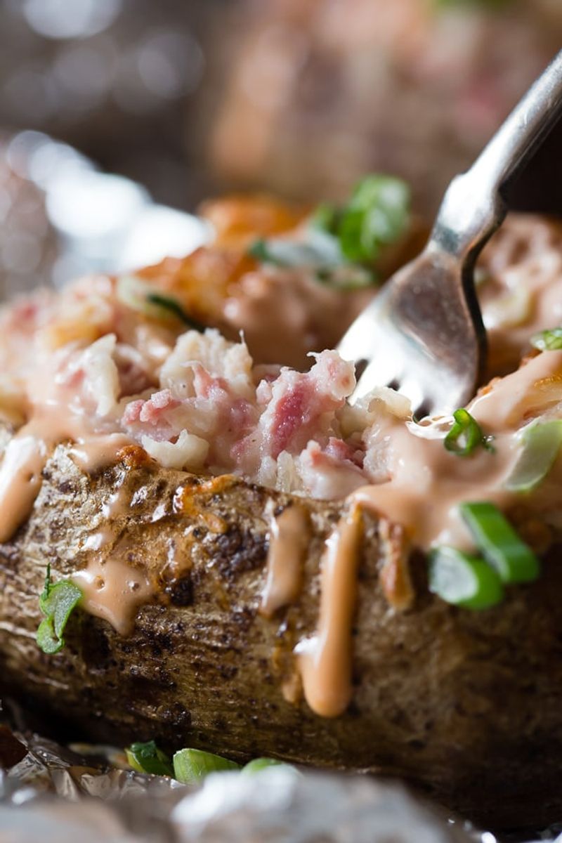 Sauerkraut-Stuffed Baked Potatoes