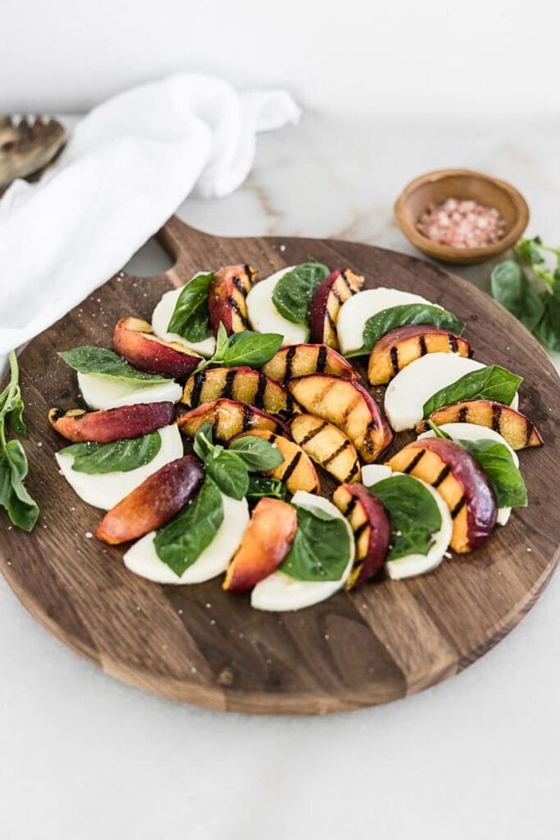 Grilled Peach Caprese