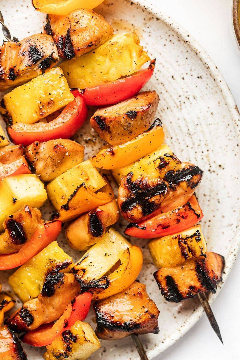 Grilled Pineapple Chicken Skewers