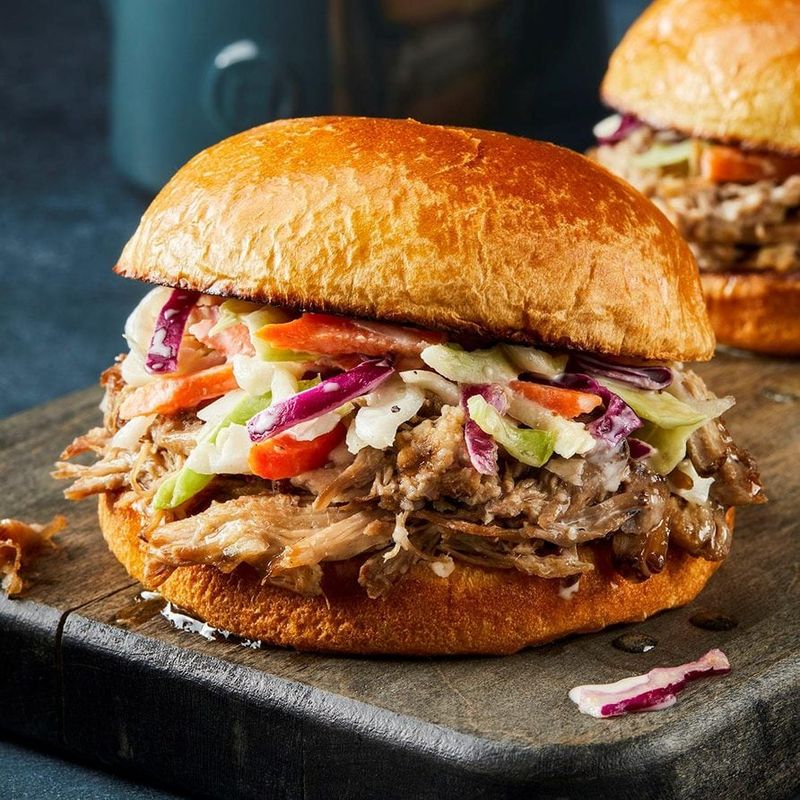 Pulled Pork Sandwiches With Slaw