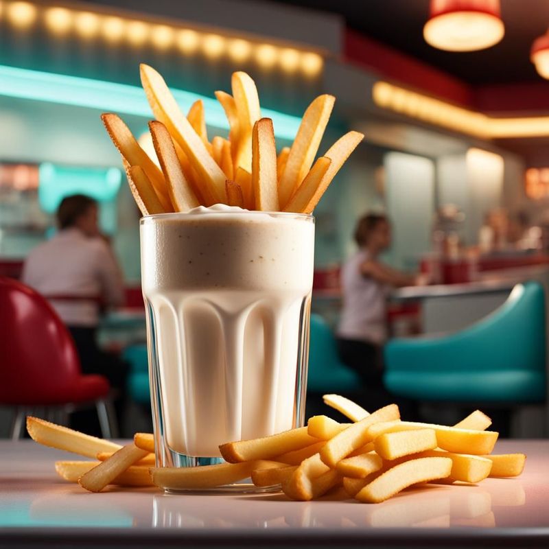 French Fries Dipped In Milkshake