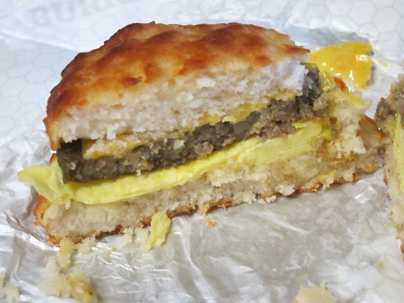 Carl’s Jr. Sausage, Egg & Cheese Biscuit