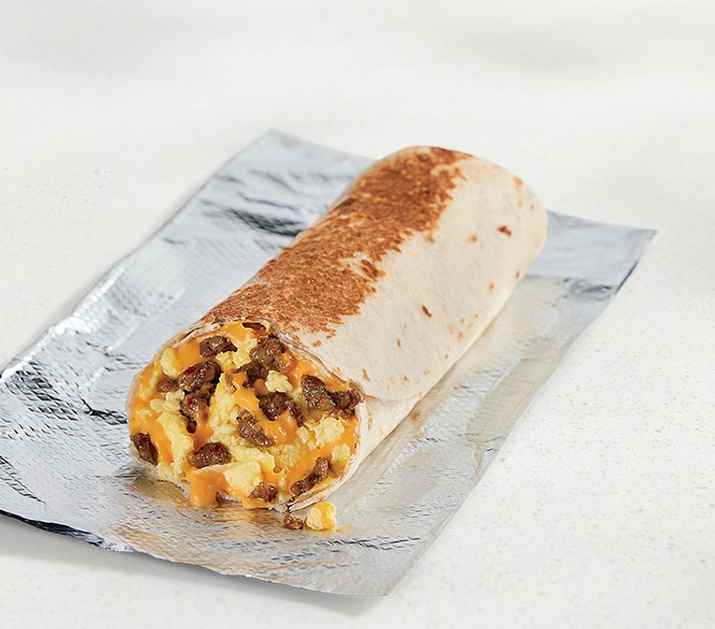 Taco Bell Cheesy Toasted Breakfast Burrito