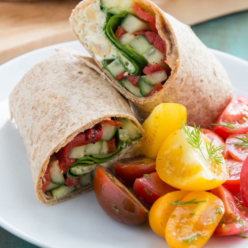 Zesty Mediterranean Wraps