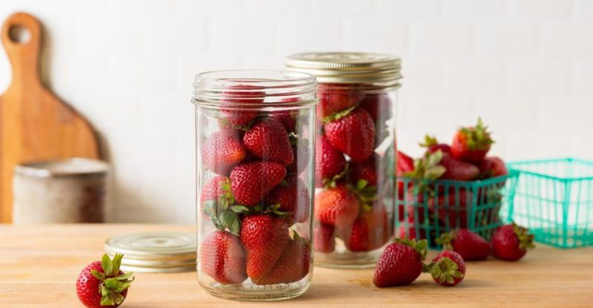storing strawberries