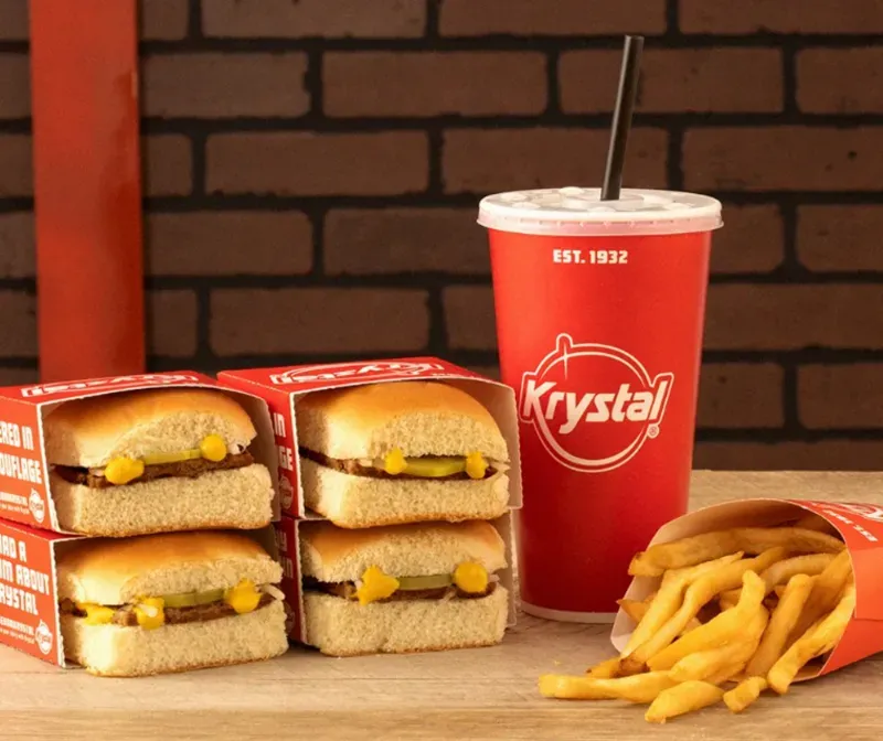 Krystal's Burgers Come With Mustard