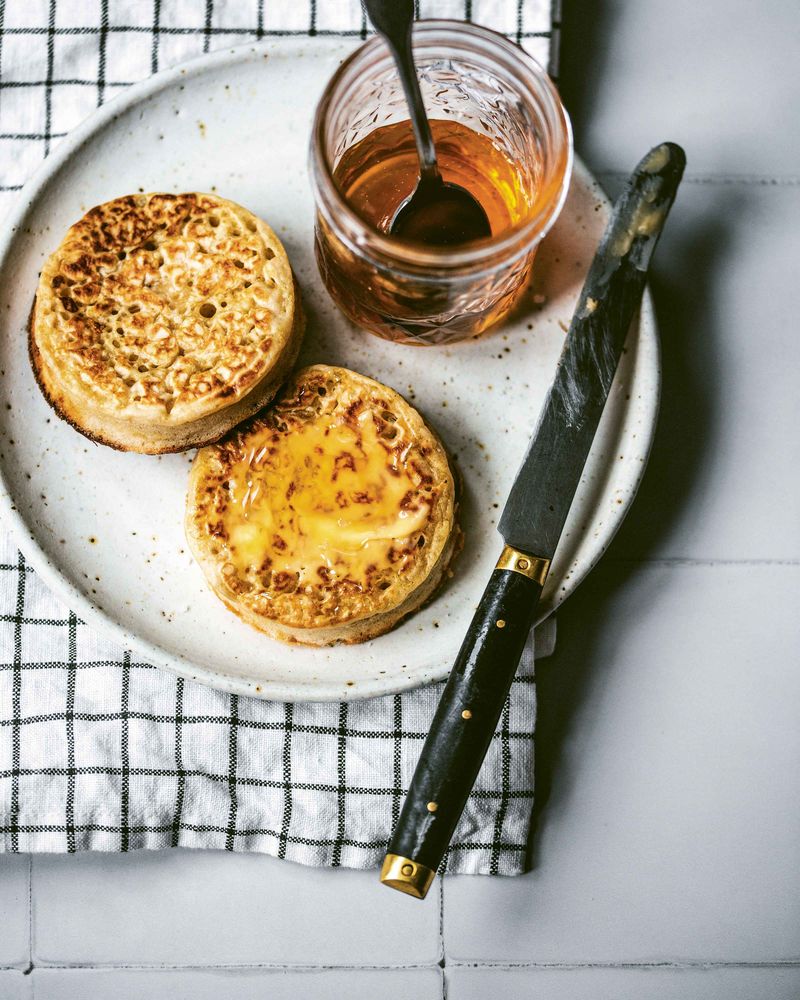 Crumpets With Honey