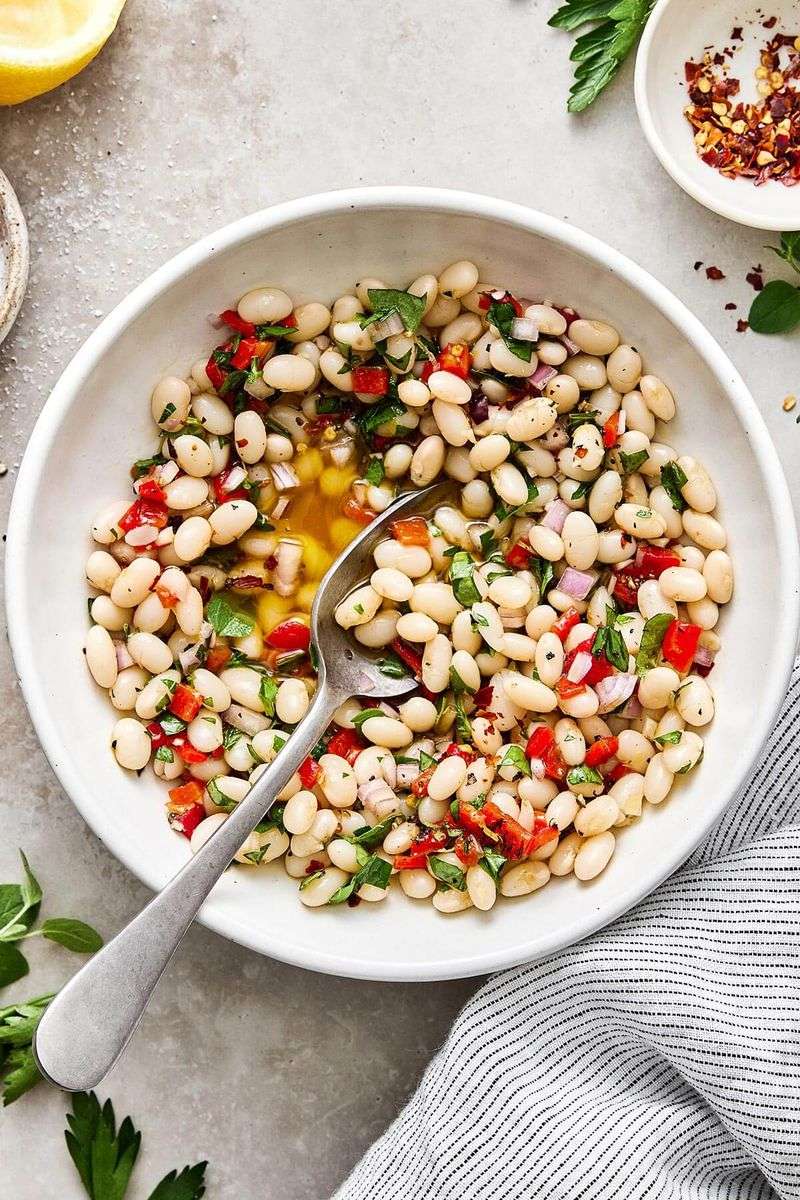 Marinated White Beans With Herbs