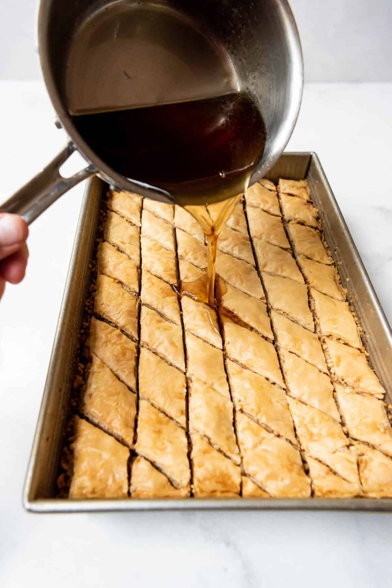 You Added The Syrup While The Baklava Was Hot