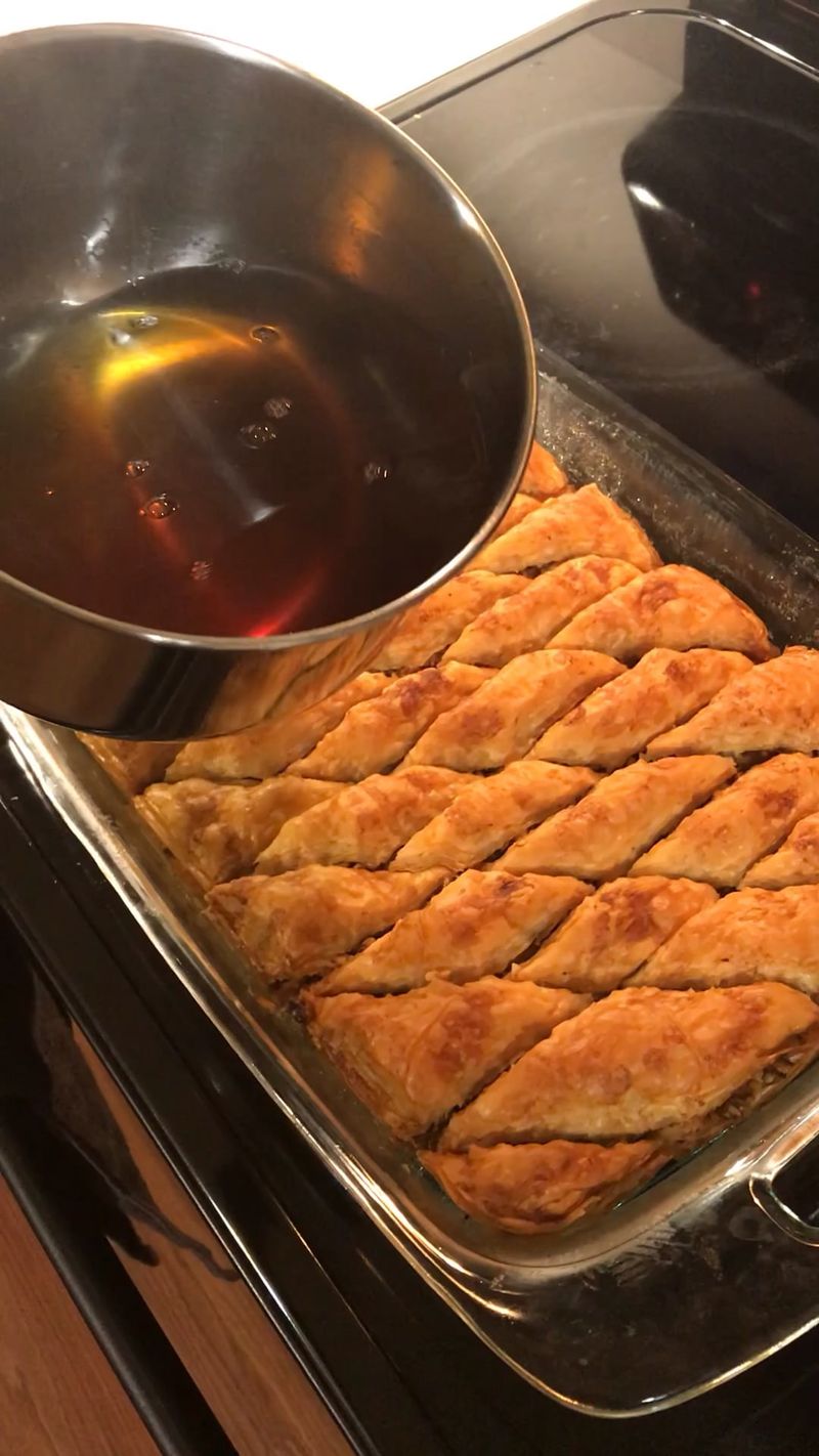 You Added The Syrup While The Baklava Was Cold