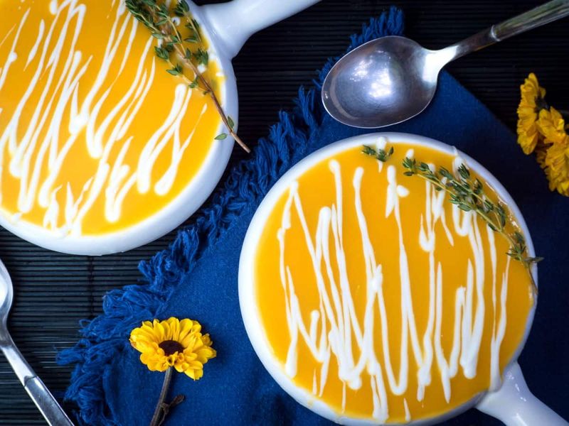 Savory Pumpkin Yogurt Soup