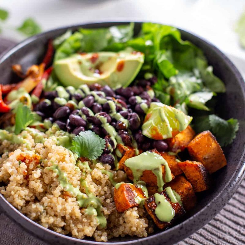 Energizing Sweet Potato & Black Bean Bowl