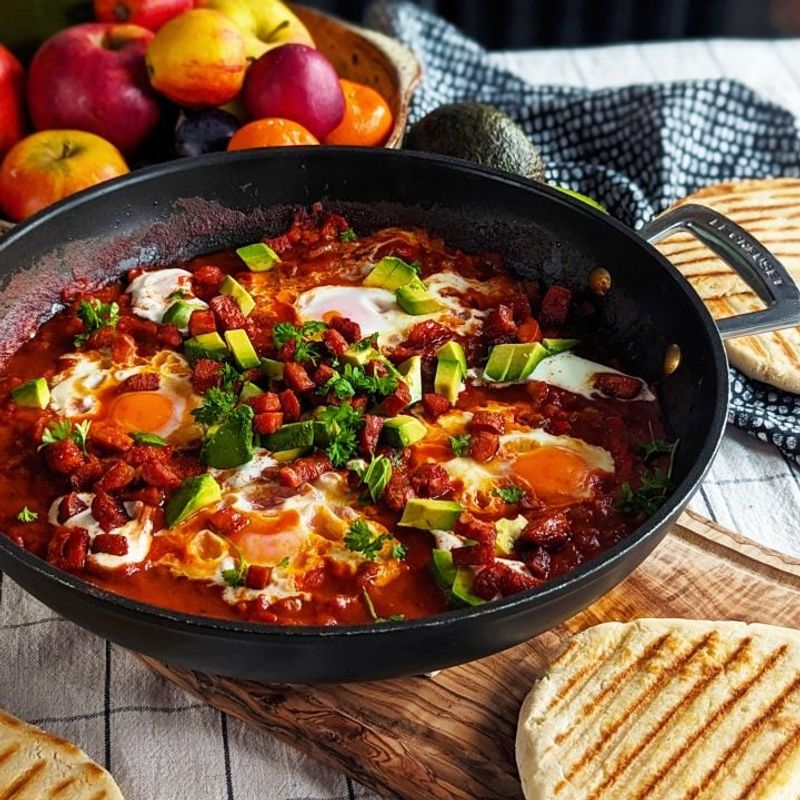 Shakshuka With Gluten-Free Flatbread