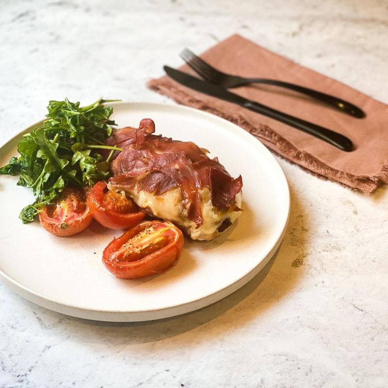 Prosciutto-Wrapped Chicken Stuffed With Pesto