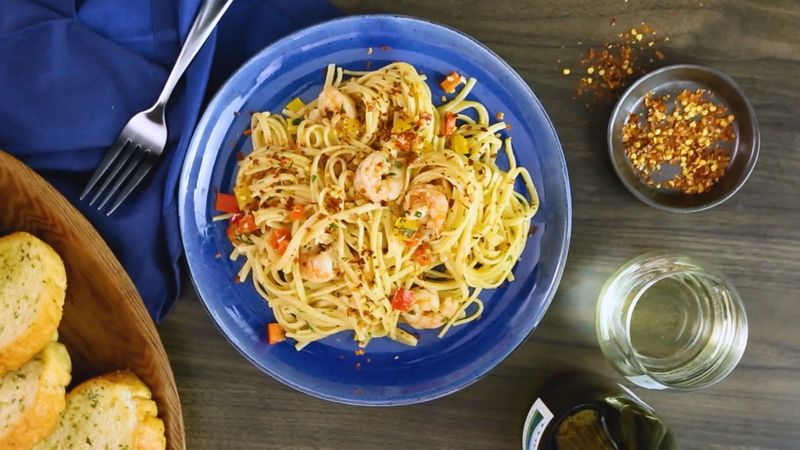 Shrimp Scampi With Linguine