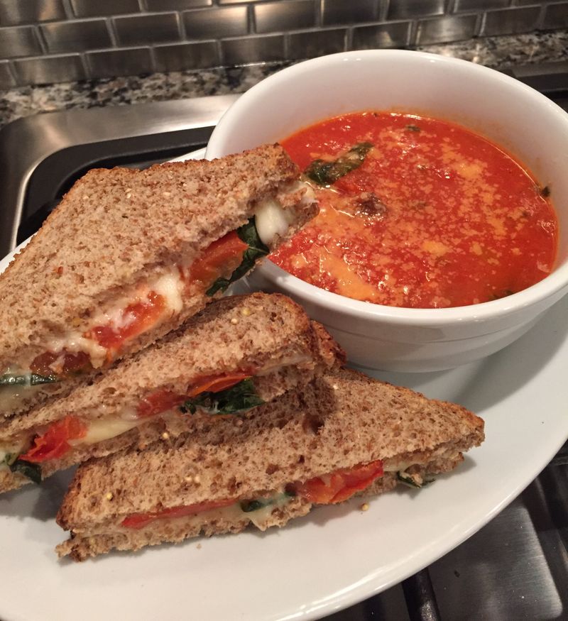 Tomato Soup + Grilled Cheese + Applesauce