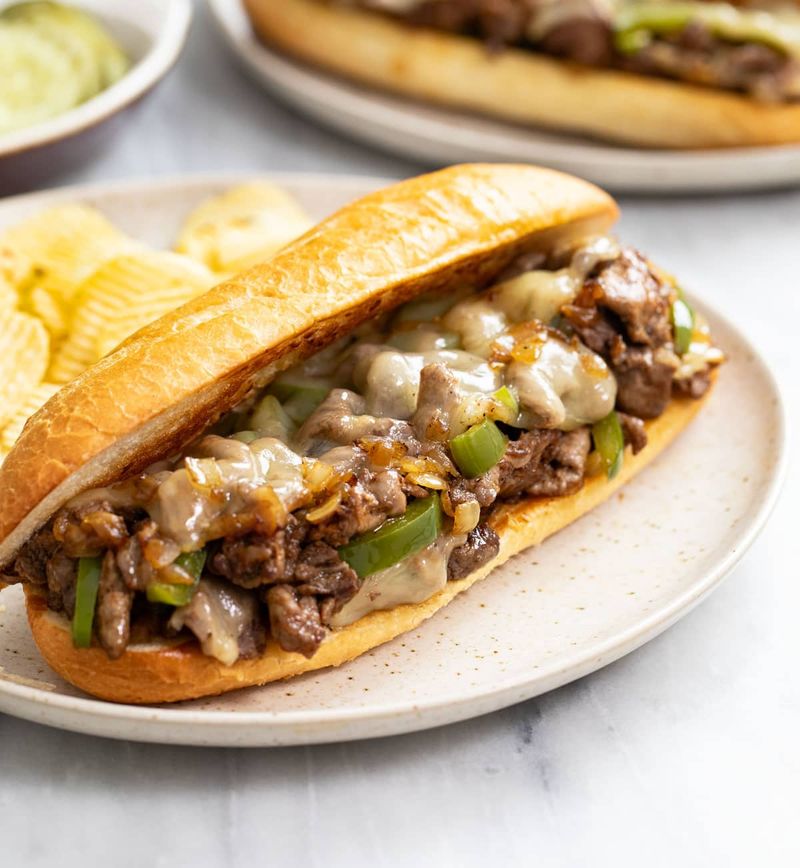 Swap Cheese Whiz For Sharp Provolone