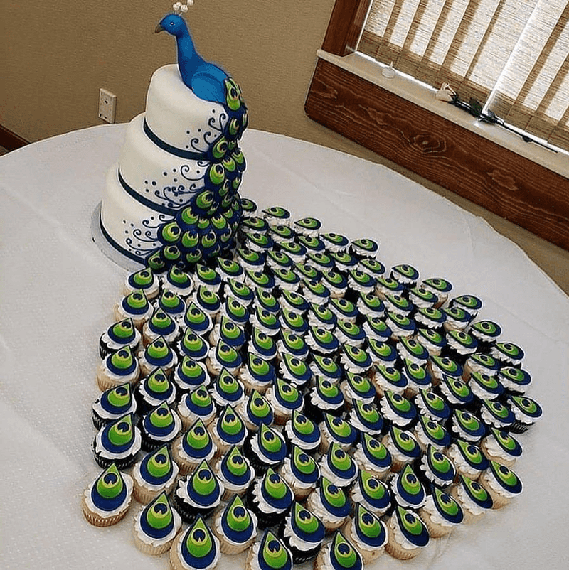 Nadiya’s Peacock Cake