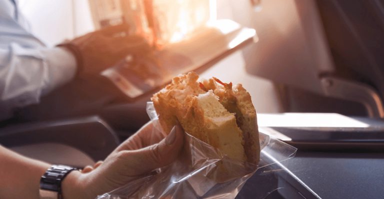 rules to follow when eating on a plane