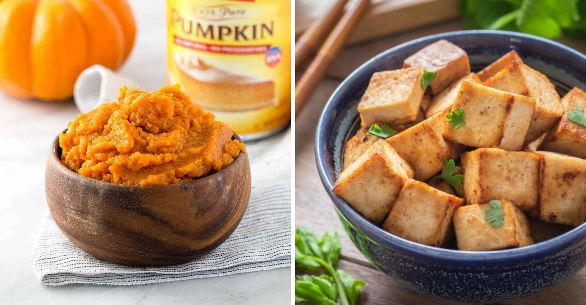 pumpkin puree and tofu