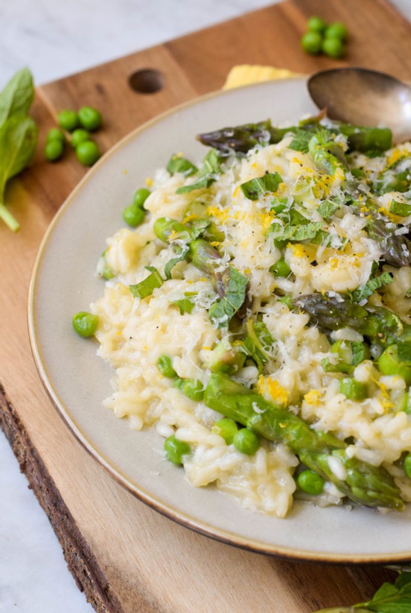 Spring Pea Risotto With Lemon Zest
