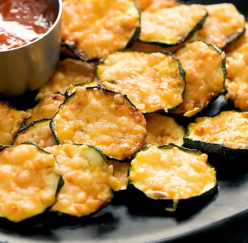 Crispy Parmesan Zucchini Chips