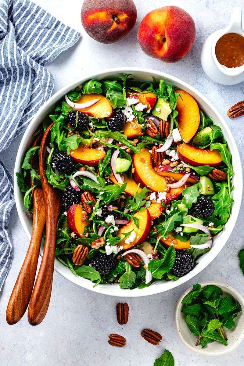 Blackberry-Peach Salad