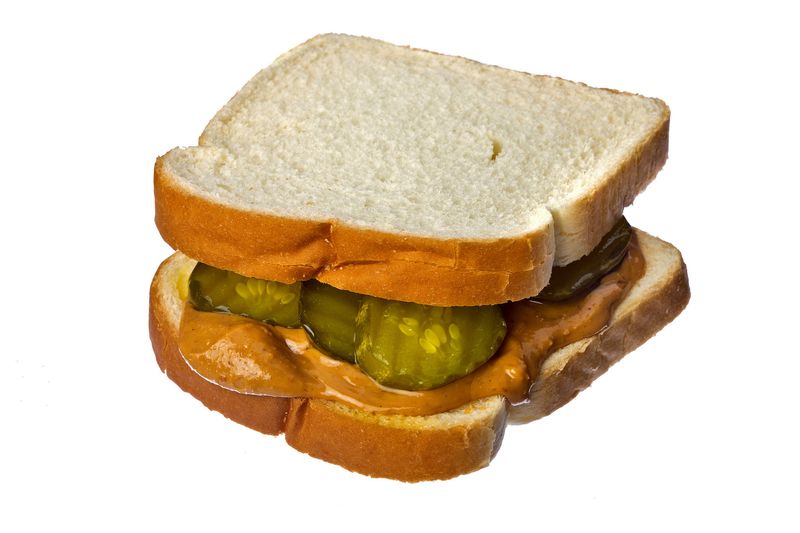 Pickle Wrapped In Peanut Butter And Jell-O