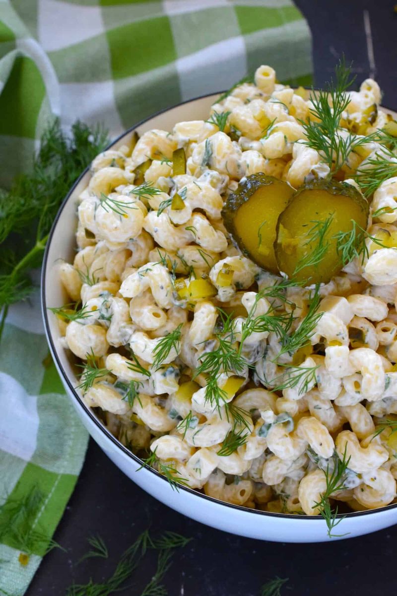 Macaroni Salad With Pickle Juice