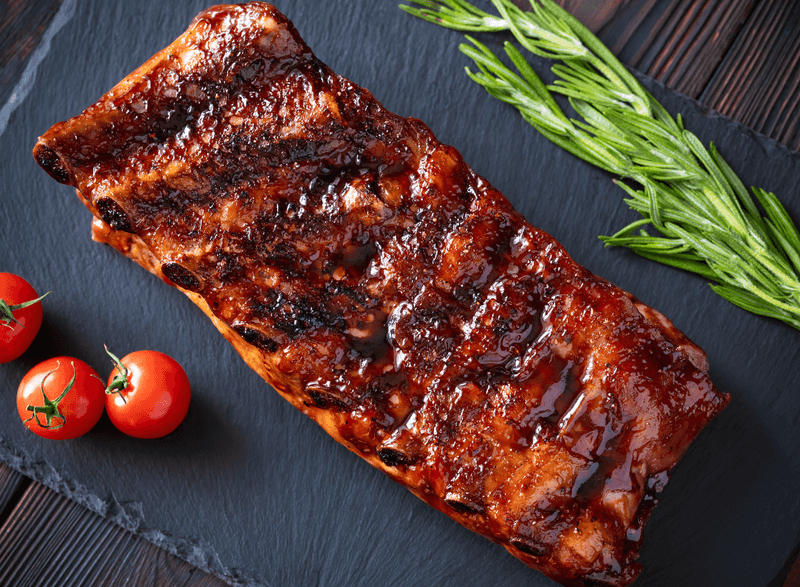 Maple Bourbon Smoked Ribs