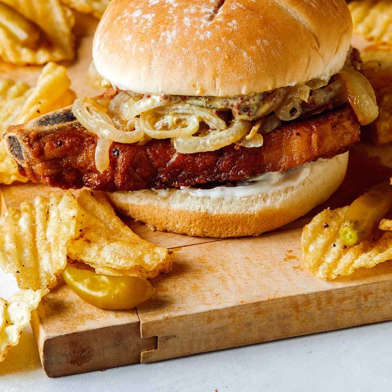 Butterfly Pork Chop Sandwiches Worth Fighting For