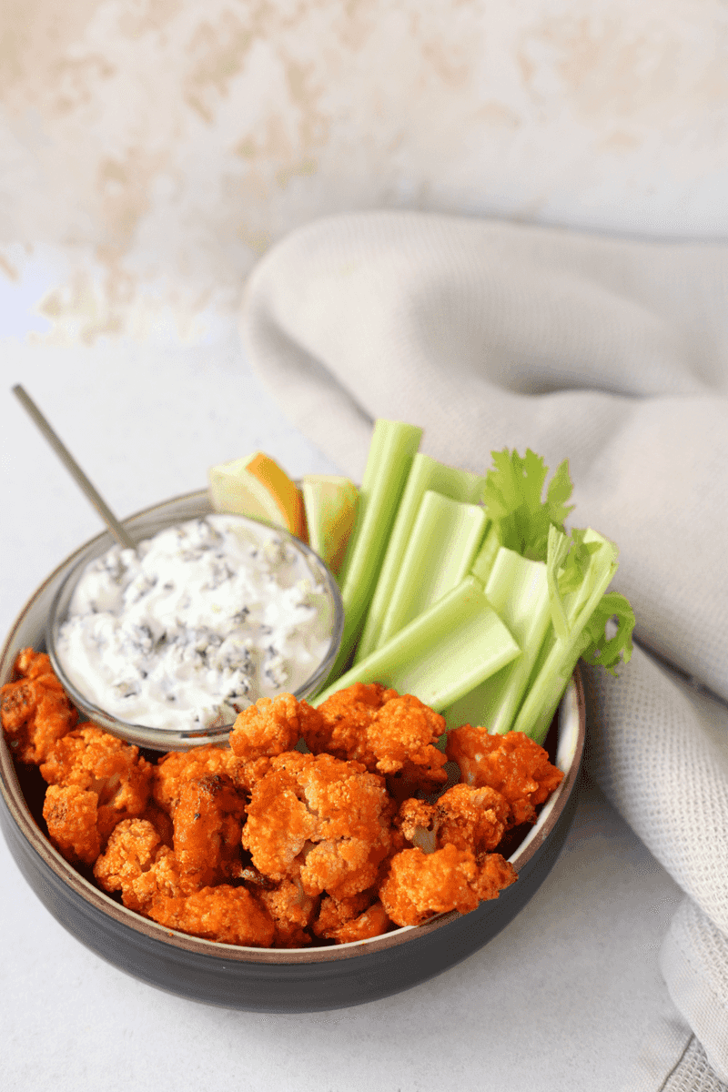 Crispy Buffalo Cauliflower Bites