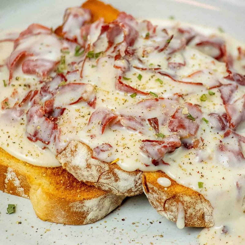 Creamed Chipped Beef On Toast